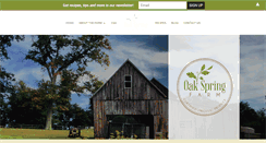 Desktop Screenshot of oakspring-farm.com