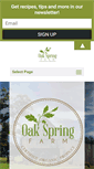 Mobile Screenshot of oakspring-farm.com